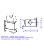 ROMOTOP HEAT R 4g S 65.51.40.24 - rohová krbová vložka s deleným sklom