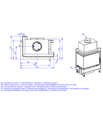 ROMOTOP HEAT L 4g S 65.51.40.26 - rohová krbová vložka s deleným sklom