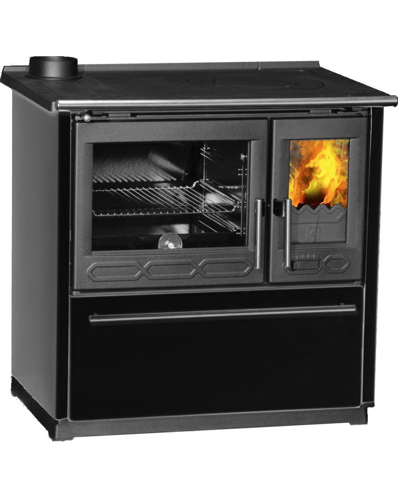 Plamen 850 Glas čierny ľavý - liatinový sporák