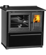 Plamen 850 Glas čierny ľavý - liatinový sporák