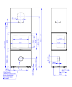 ROMOTOP LERA C GH kameň - dizajnový krb