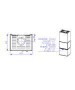 ROMOTOP LERA C GH thermaline 61 - dizajnový krb