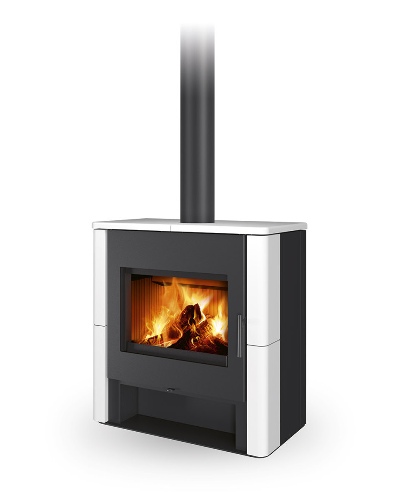 ROMOTOP TELDE keramika hladká - krbové kachle s teplovodným výmenníkom a dvojitým presklením