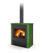 ROMOTOP TELDE keramika rustik - krbové kachle s teplovodným výmenníkom a dvojitým presklením