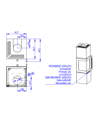 Akumulačné krbové kachle Romotop - ESQUINA plech