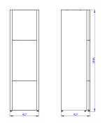 ÚLOŽNÝ BOX na drevo - pravý pre krbové kachle ESQUINA