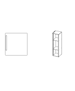 ÚLOŽNÝ BOX na drevo - ľavý pre krbové kachle ESQUINA