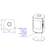 ROMOTOP PARLA T 3S plech - krbové kachle