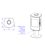 ROMOTOP PARLA T 3S keramika - krbové kachle