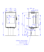 ROMOTOP PARLA T 3S keramika - krbové kachle