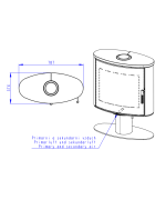 ROMOTOP STROMBOLI G T 10 kameň - krbové kachle