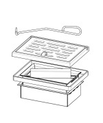 ZOSTAVA ROŠTU 01 pre krbové vložky HEAT s výsuvnými dvierkami