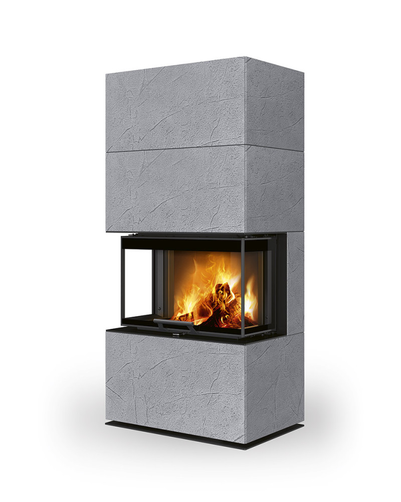 ROMOTOP CARA C thermaline 61 - dizajnový akumulačný krb s výsuvnými dvierkami