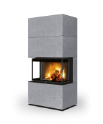 ROMOTOP CARA C thermaline 61 - dizajnový akumulačný krb s výsuvnými dvierkami