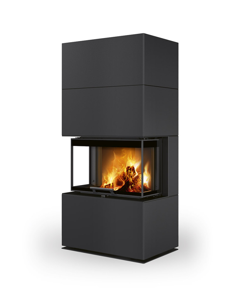 ROMOTOP CARA C thermaline 62 - dizajnový akumulačný krb s výsuvnými dvierkami