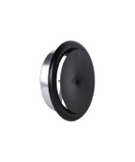 Anemostat výfukový čierny Ø125 mm RAL 9005