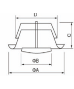 Anemostat nasávací čierny Ø125 mm RAL 9005