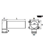 Distribučný box s 1 vývodom 1x75 mm/100 mm