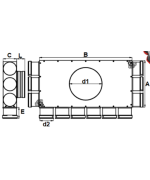 Rozdeľovací box PK 12 vývodov SK 12x75/160/PK