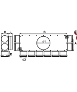 Rozdeľovací box PK 10 vývodov SK 10x75/160/PKI