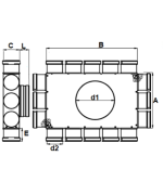 Rozdeľovací box PK 16x75/160