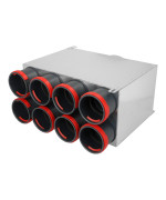 Rozdeľovací box dvojradový PK 8 vývodov 8x75/160D/PK