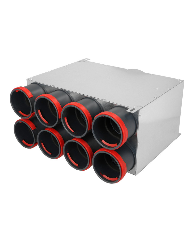 Rozdeľovací box dvojradový PK 8 vývodov 8x75/200D/PK