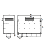 Rozdeľovací box plochý PK 5 vývodov 5x75/125P/PKI