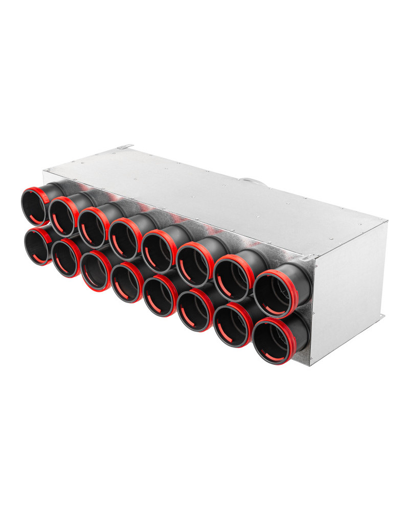Rozdeľovací box dvojradový PK 16 vývodov 16x75/160D/PK