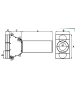 Distribučný box GM 3x75/125 priamy