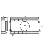 Rozdeľovací box GM 14x75/160 izolovaný