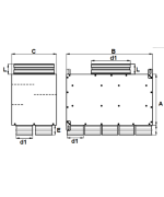 Rozdeľovací box dvojradový GM 10 vývodov 10x75/160D/GM