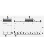 Rozdeľovací box s 16 vývodmi priamy 16x90 mm/200 mm DI