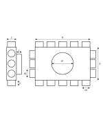 Rozdeľovací box 16 vývodov 16x75/200I
