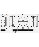 Rozdeľovací box PK 8x75/160 izolovaný