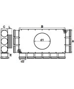 Rozdeľovací box PK 12x75/200 izolovaný