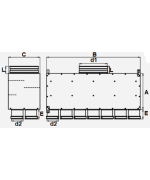 Rozdeľovací box PK dvojradový 14x75/160