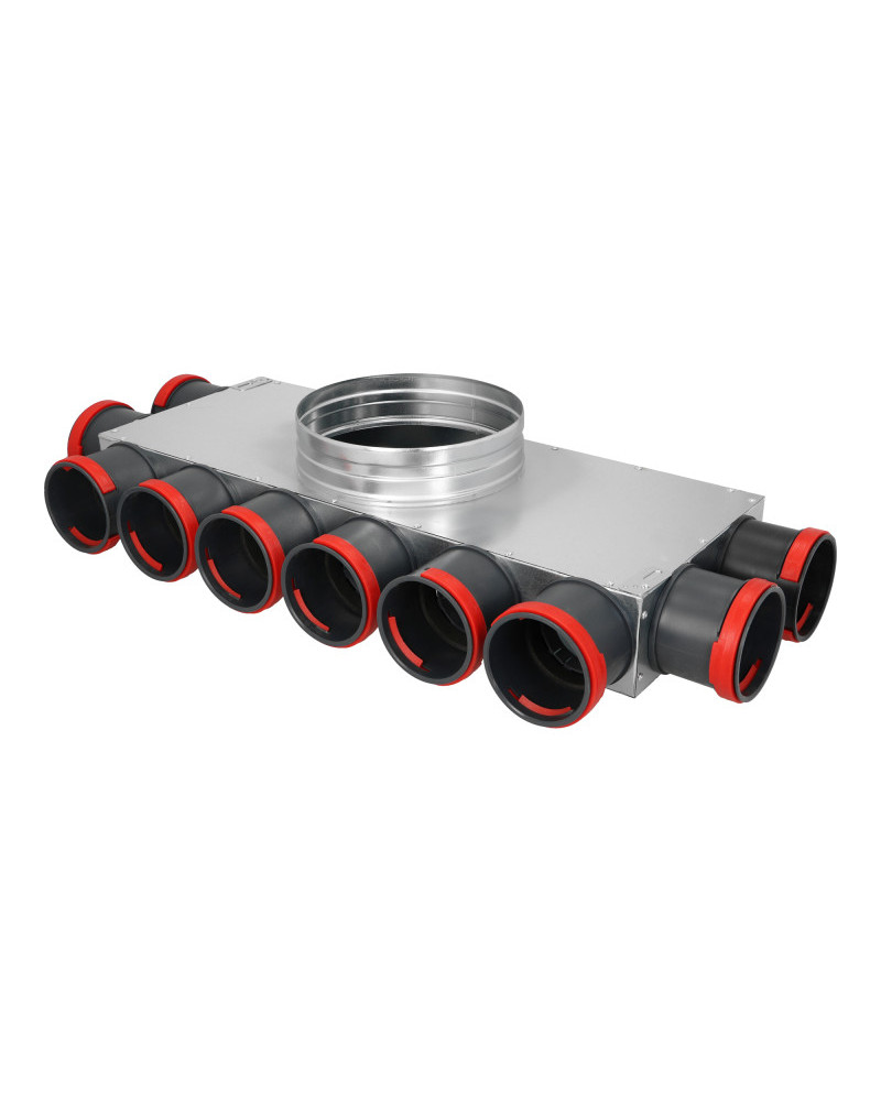 Rozdeľovací box PK s obdĺžnikovým výstupom 10x75/200x50