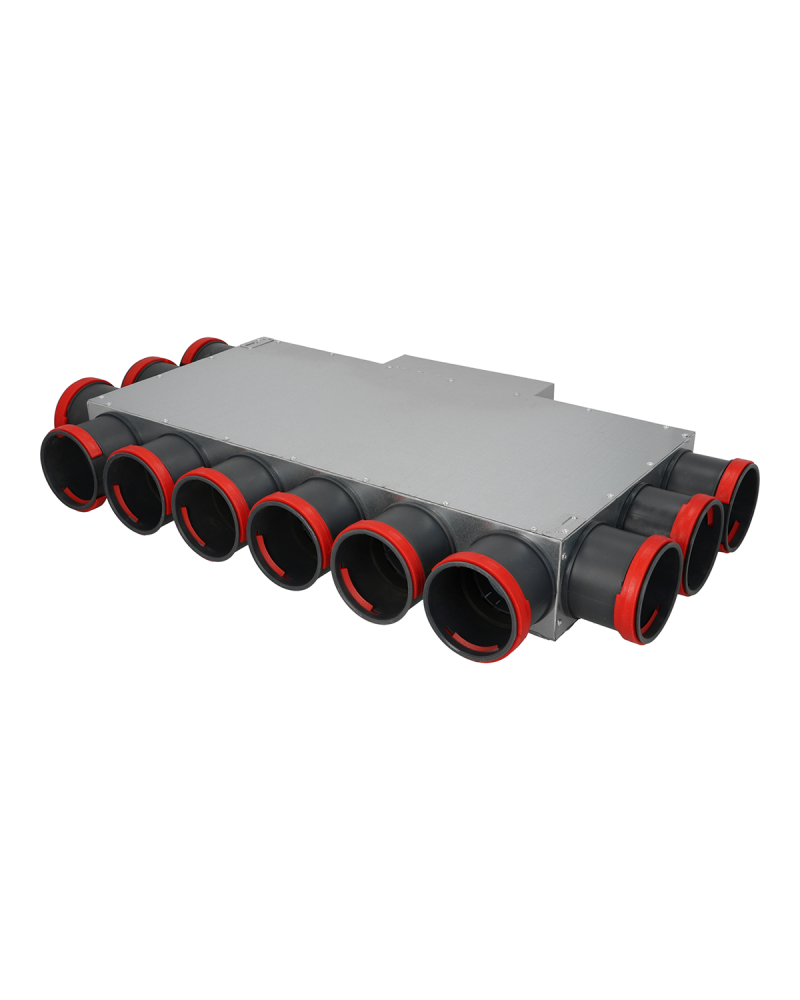 Rozdeľovací box PK s obdĺžnikovým výstupom 12x75/200x50