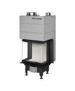ROMOTOP HEAT C 3G L 50.52.31.24 - teplovzdušná trojstranná krbová vložka s výsuvnými dvierkami a s deleným sklom
