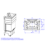 ROMOTOP IMPRESSION C 3G L 74.51.37.24 - trojstranná krbová vložka s výsuvnými dvierkami a s deleným sklom
