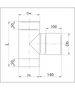 Dvierkový diel okrúhly ø180 mm nerez