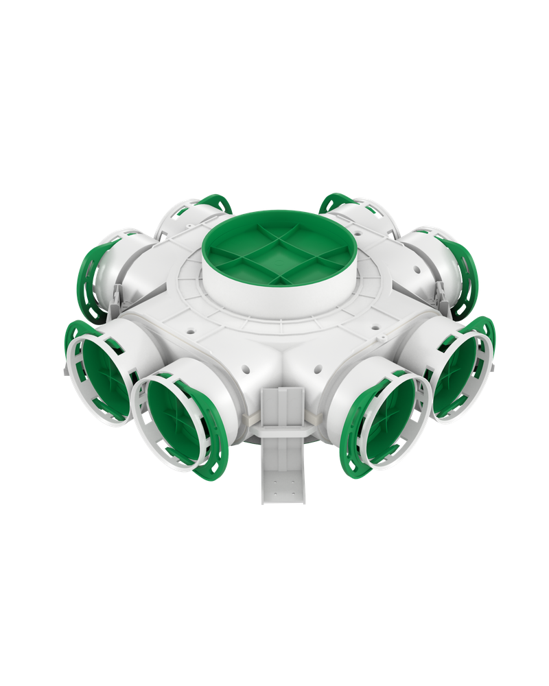 Rozdeľovací box AWENTA 8x75/160-200 - priechodový