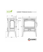 Krbové kachle KAWMET Premium SELENA S14 ECO