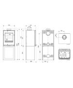 Krbové kachle KAWMET HARITA S15i L-BOX Decor ECO