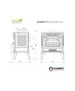 Krbové kachle KAWMET P7 (9,3 kW) ECO
