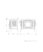 Krbové kachle KAWMET P7 (10,5 kW) CookTop LB ECO