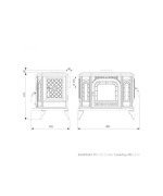 Krbové kachle KAWMET P7 (10,5 kW) CookTop PB ECO