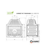 Krbová vložka KAWMET W17 Panorama (16,1 kW) ECO