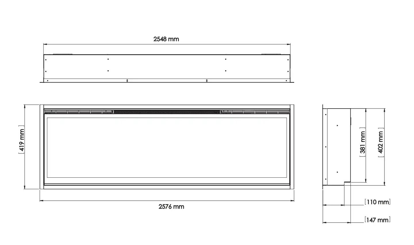 Dimplex Ignite EVOLVE 100" ECO LED - elektrický krb